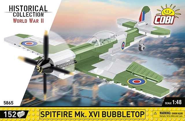 Cobi Spitfire Mk. XVI Bubbletop repülőgépmodell