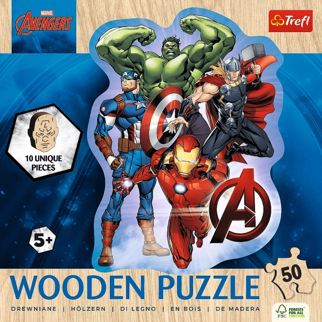 Avengers kalandjai puzzle – fa, 50 db