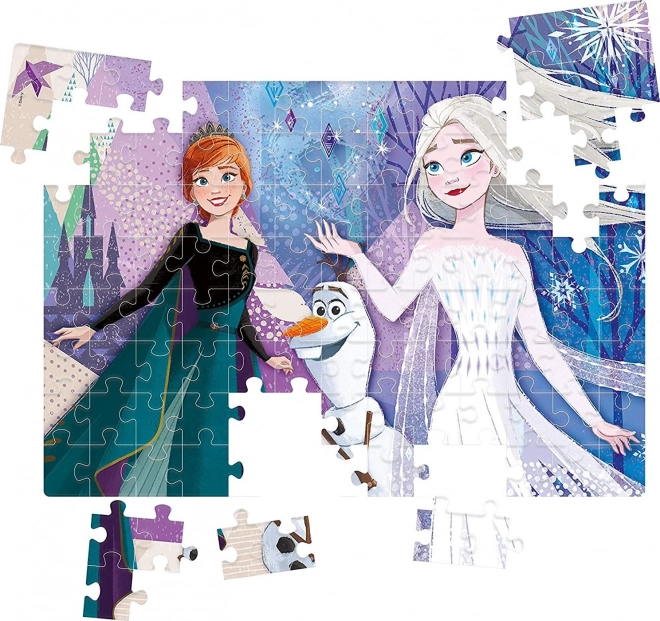 Frozen 2: Nővérek ékszer puzzle 104 darabos