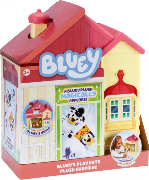 Meglepetésházikó plüssel Bluey-val