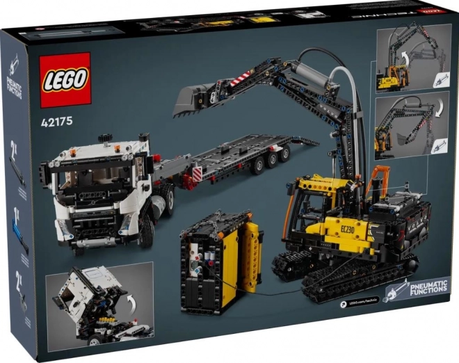 Volvo FMX teherautó és EC230 elektromos kotrógép LEGO Technic készlet