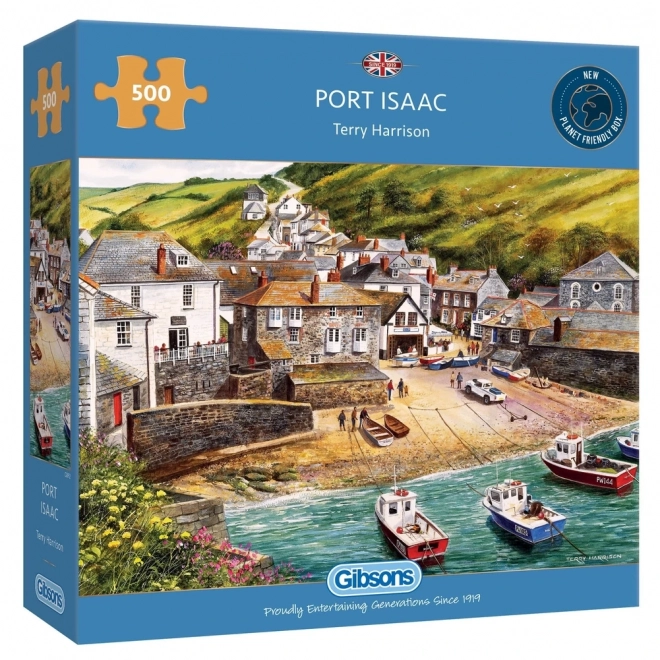 GIBSONS Puzzle Isaac Kikötő, Cornwall 500 darab