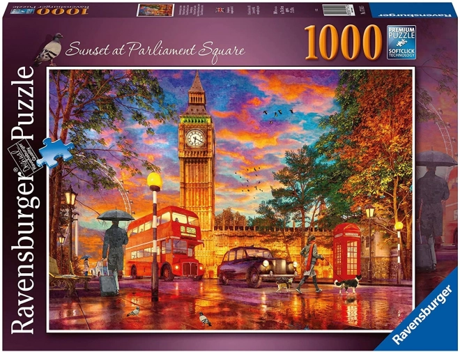 Naplemente a Parlament tér felett - RAVENSBURGER puzzle 1000 darabos