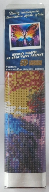 Norimpex Gyémánt festés Színes pillangó 30x40cm
