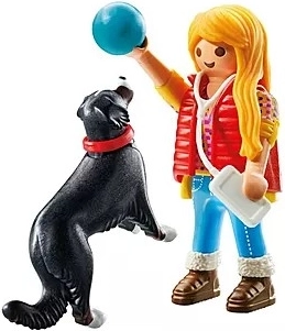 Lány és pásztorkutya PLAYMOBIL
