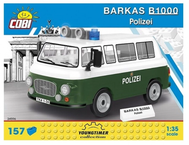 barkas b1000 rendőrségi jármű építőkészlet