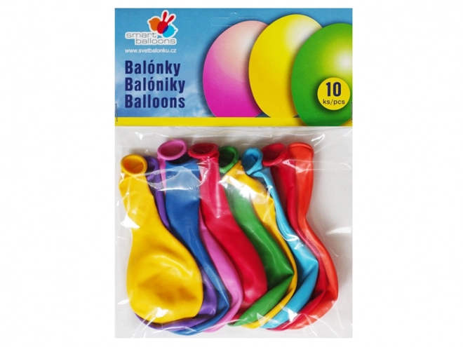 Pasztellszínű lufi, felfújható, 26 cm - 10 darab