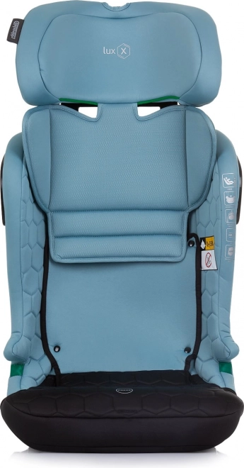 Chipolino luxus biztonsági autósülés i-Size 76-150cm Isofix, pasztellkék és zöld