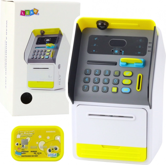 Játék bankautomata széf Pin sárga