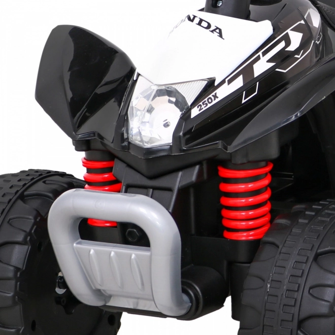 Elektromos Quad Honda 250X TRX Fekete LED világítással és Eko-bőr üléssel