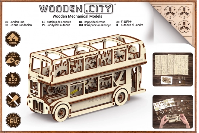 Fa 3D puzzle - londoni busz