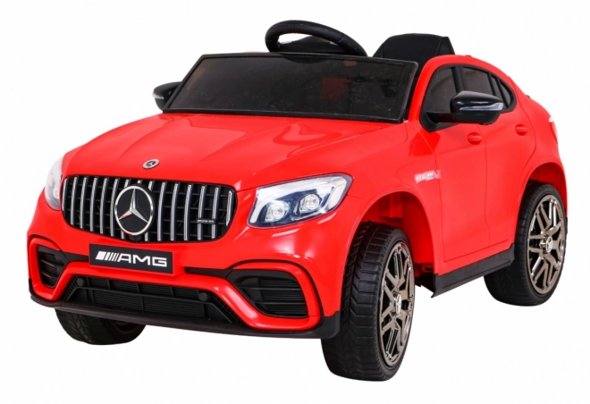 Mercedes Benz GLC63S gyerekeknek Piros + távvezérlés + 4x4 meghajtás + MP3 LED + EVA + lassú indítás