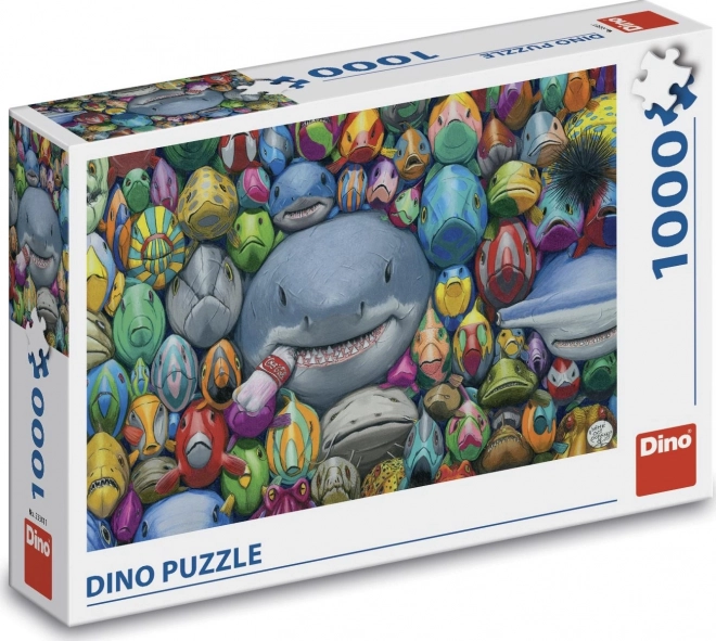 dino puzzle színes halacskák 1000 darabos