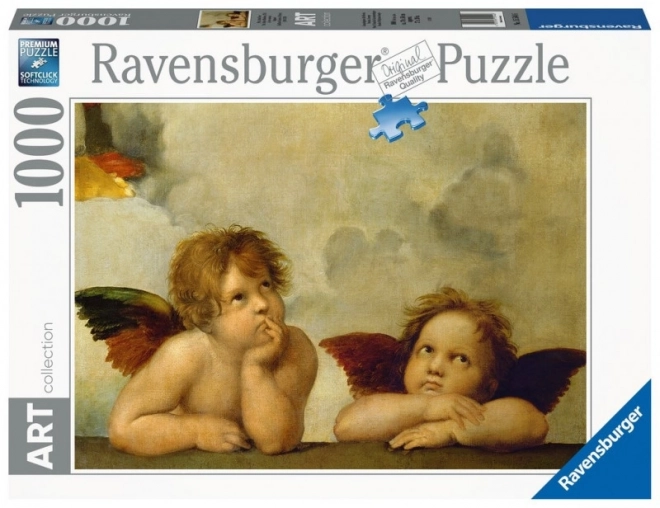 Ravensburger puzzle art kollekció: angyalok (Sixtusi Madonna) 1000 darabos