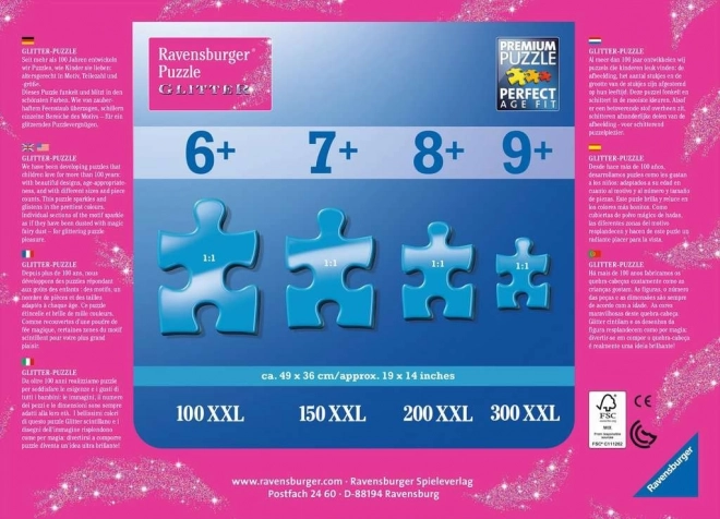 Puzzle XXL 100 db Jégvarázs Csillámló hó