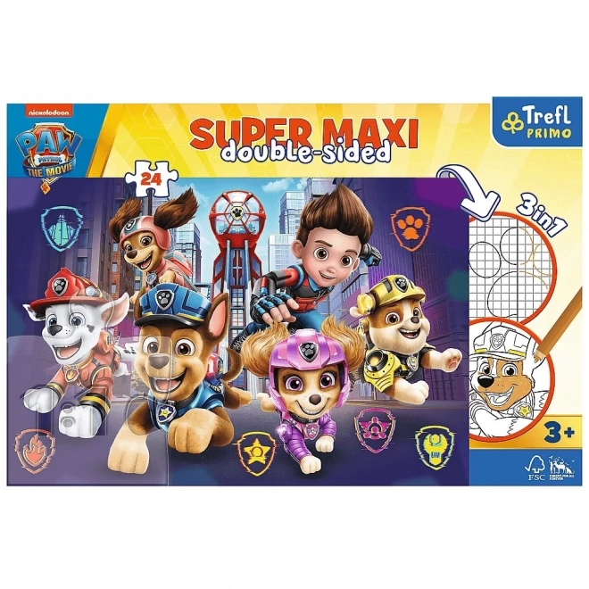 Paw Patrol új kihívás színező puzzle 24 darabos - TREFL