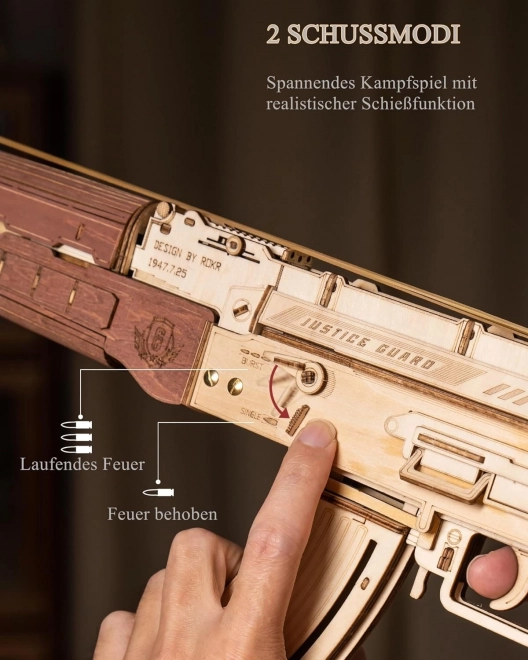 RoboTime 3D fa mechanikus kirakós AK-47