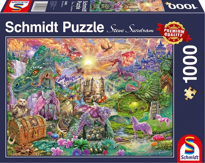 Schmidt puzzle varázslatos sárkány birodalom 1000 darabos