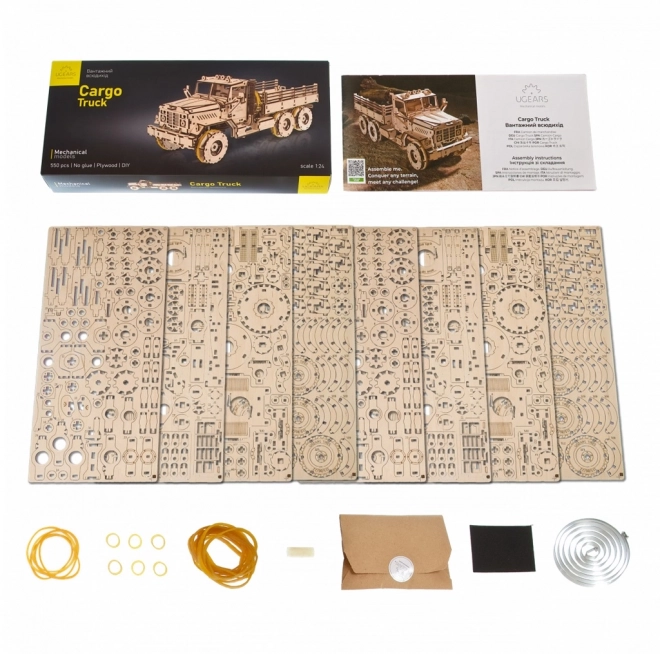 3D mechanikus fa puzzle - teherautó UGears