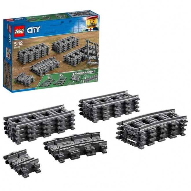 Lego City rugalmas sínek készlet