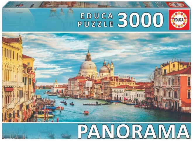 Educa panorámás puzzle - Canal Grande, Velence