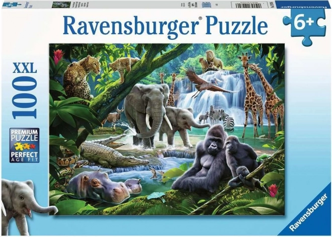 Ravensburger dzsungel állatai XXL puzzle 100 darabos