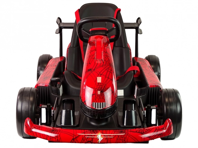 Piros akkumulátoros gokart - Spider dizájn