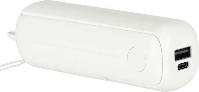 Hordozható összecsukható mini ventilátor USB 2 az 1-ben fehér