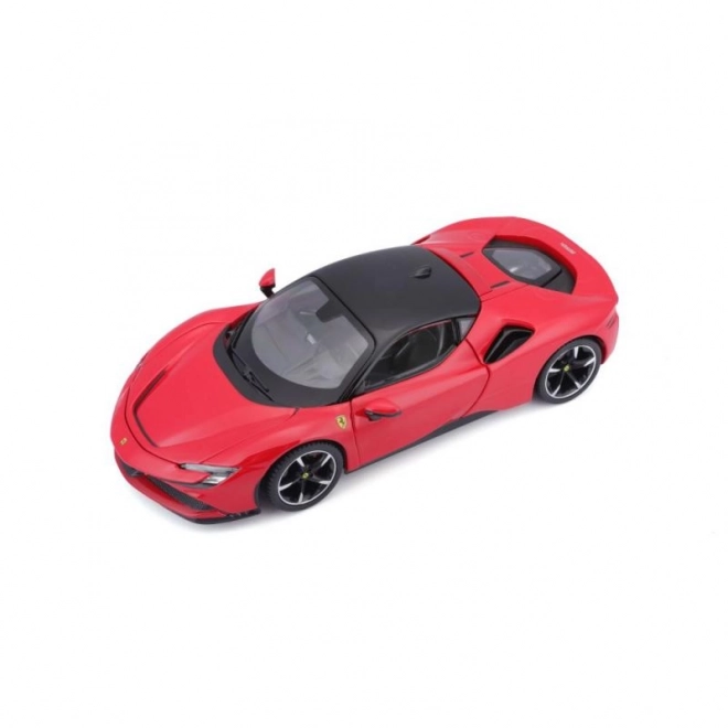 Bburago Ferrari SF90 Stradale piros autómodell 1:24