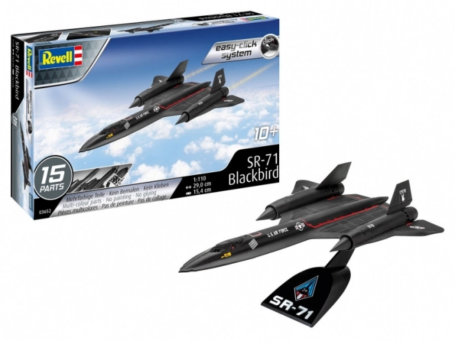 Műanyag modell SR-71 Blackbird Easy-Click 1/110
