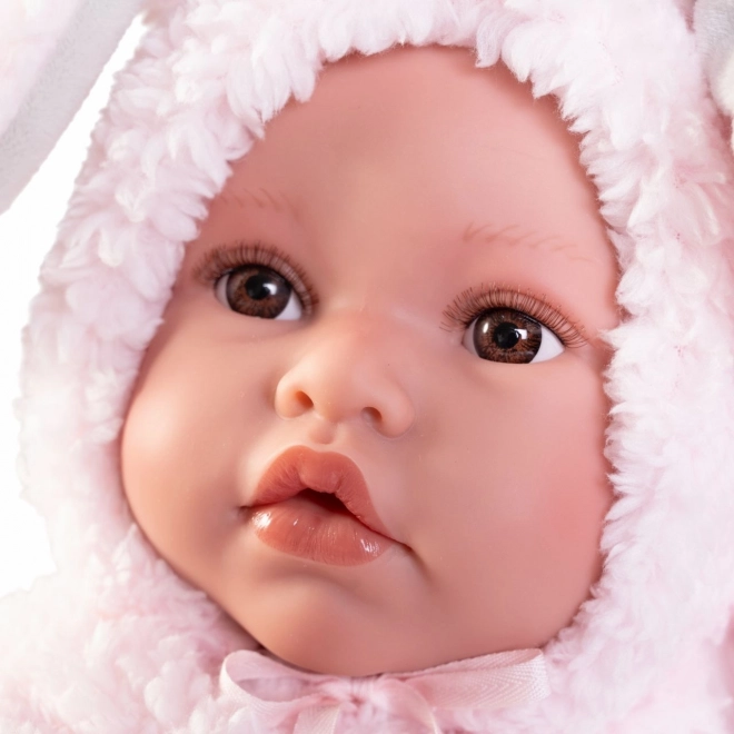 Realista baba újszülött Erika lágy vinilből 42 cm