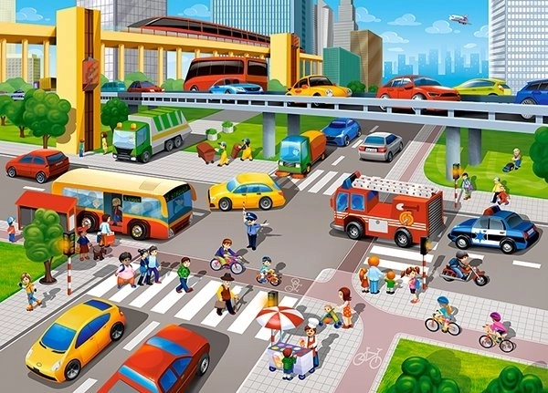 City Rush 60 darabos puzzle