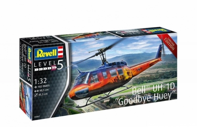 Bell UH-1D Goodbye Huey műanyag modell repülőgép 1:32