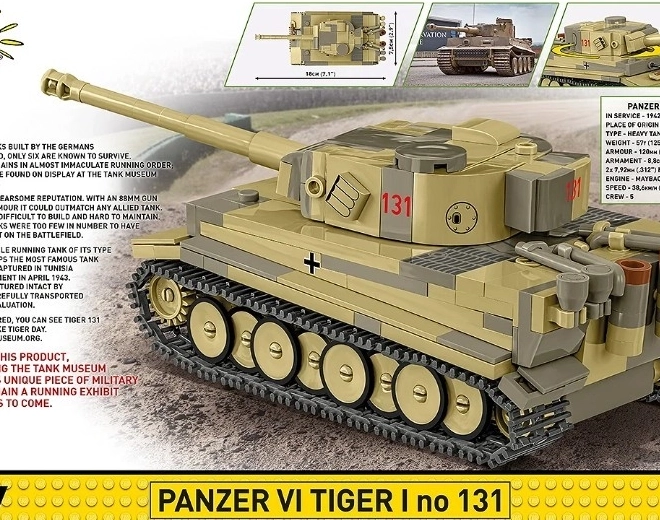 Panzer VI Tiger I 131-es modell a COBI-tól