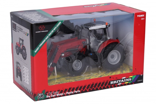 Britains Massey Ferguson 6616 traktor homlokrakodóval