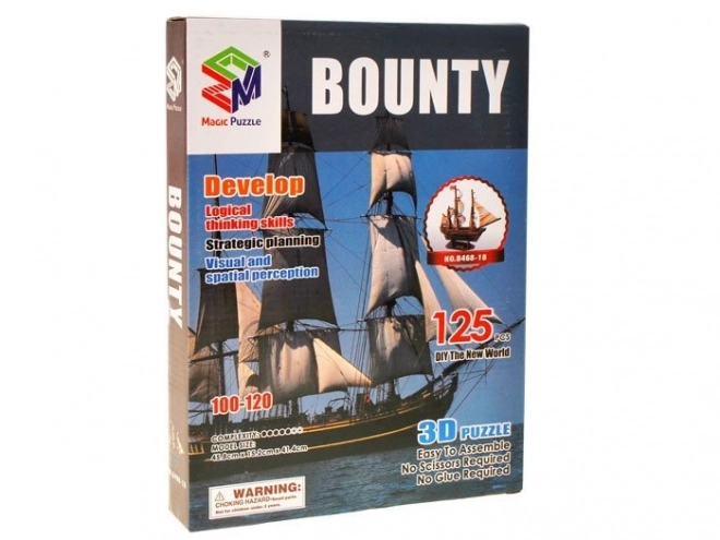 3D puzzle Bounty hajó 125 elemes