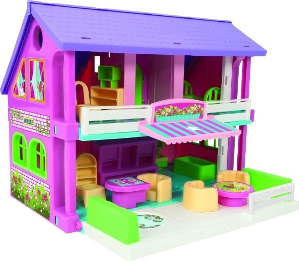 Kétszintes babaház 37 cm Play House