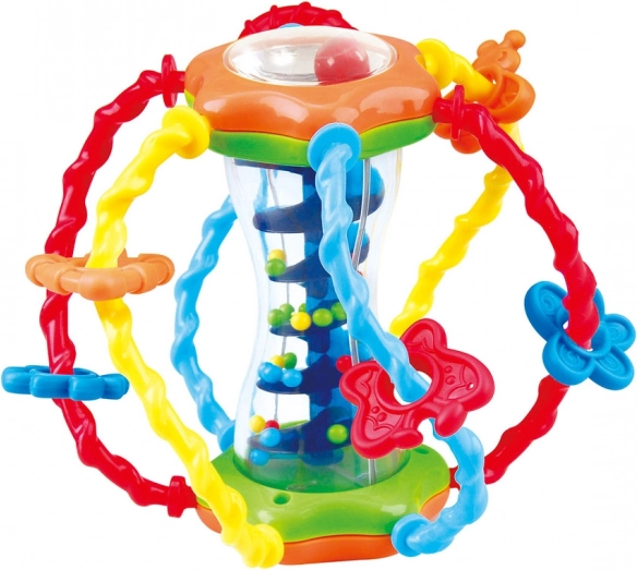Csörgő gyermekeknek golyókkal 13 cm