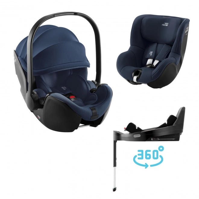 Babakocsi szett Baby-Safe Pro + Vario Base 5Z + autósülés Dualfix 5Z, Éjkék