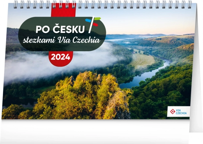 Asztali naptár - Via Czechia ösvények 2024