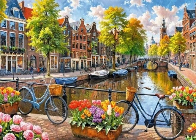 Puzzle Amszterdami Tulipánok 1000 Darabos