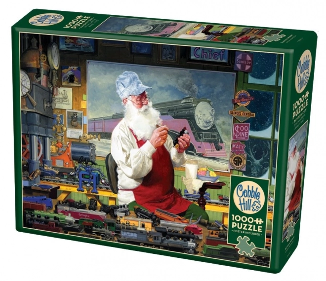 Santa műhelye puzzle 1000 darabos - Cobble Hill