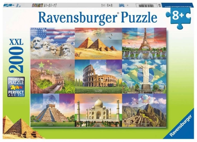 Ravensburger világ nevezetességei XXL puzzle 200 darabos