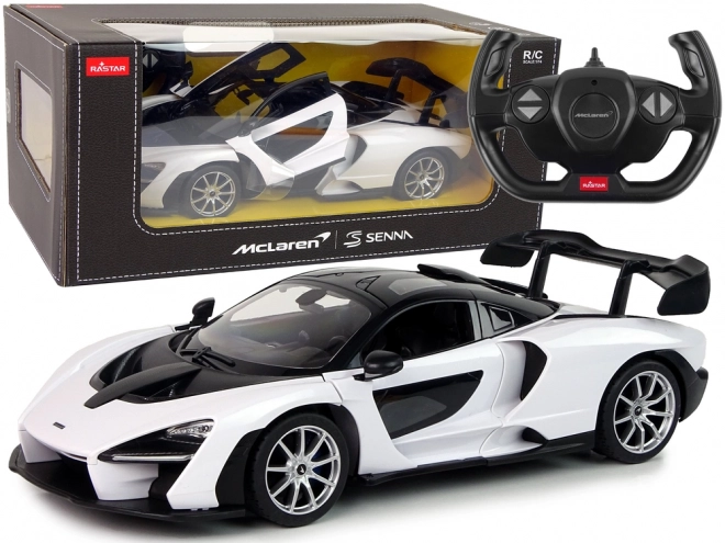 Auto R/C McLaren Senna Rastar 1:14 fehér távirányítással