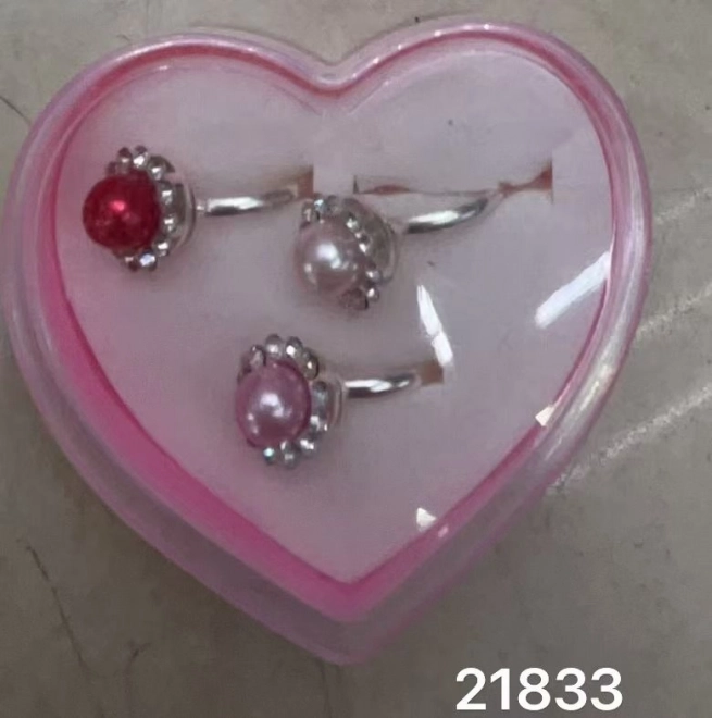 Gyűrű gyöngyökkel - 3 darabos készlet