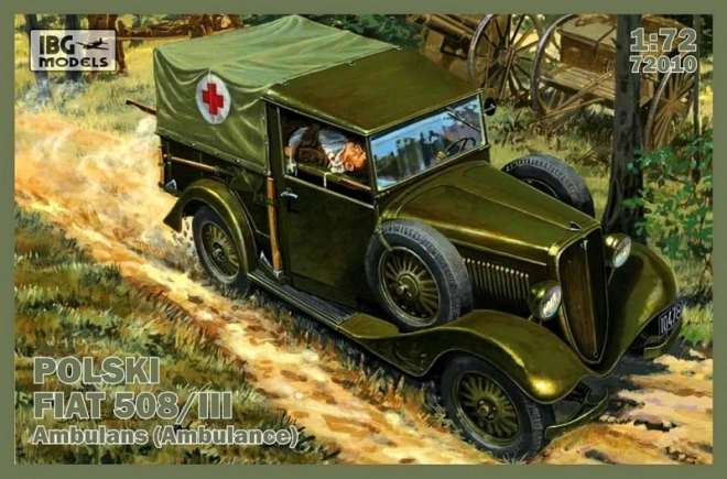 Fiat 508/III katona mentőautó modell