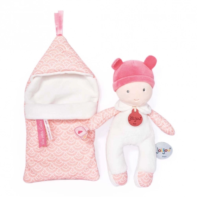 Doudou Jolijou baba hálózsákban 20 cm