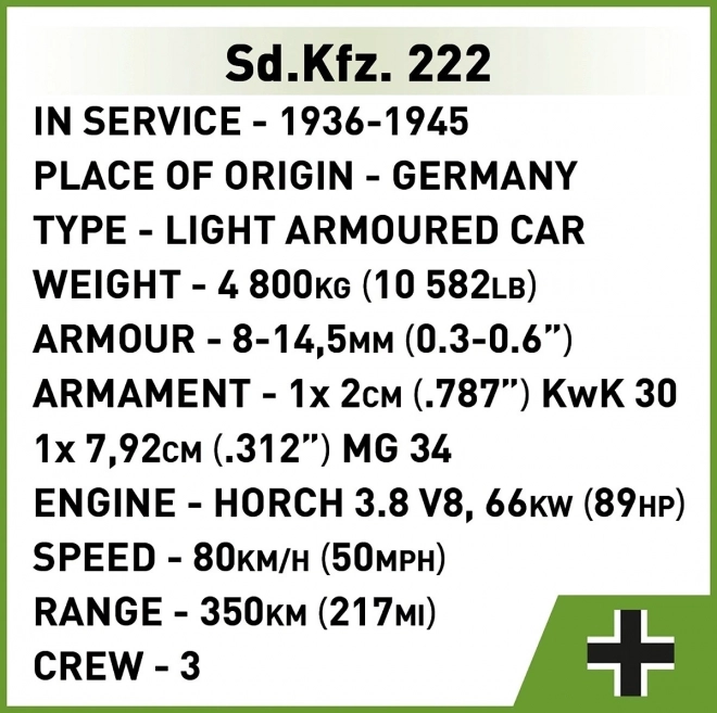 Sd.Kfz. 222 építőkészlet összeállítása