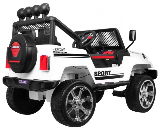 Terepjáró Raptor Drifter Fehér + Távirányítás + 4x4 Meghajtás + Tárhely + Lassan indulás + MP3 LED