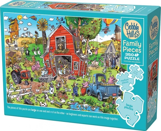 Családi puzzle Kalandos Farm COBBLE HILL 350 darab